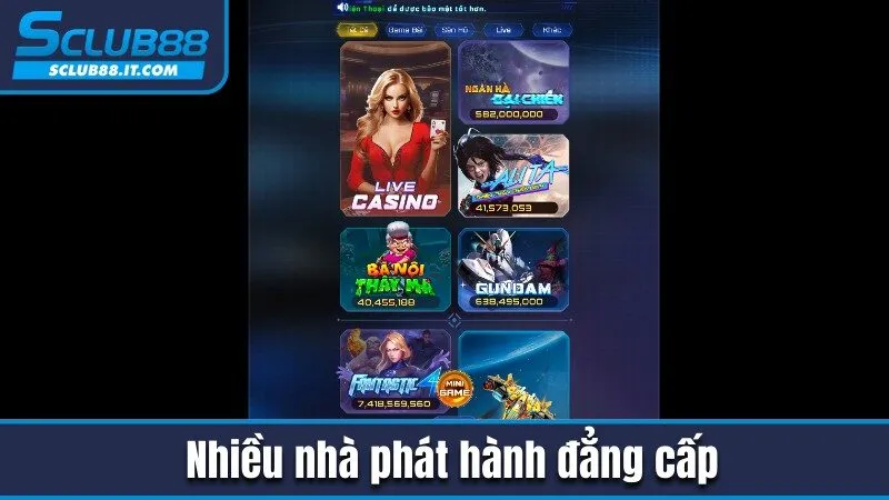 Sclub88 – Nhà Cái Cá Cược Trực Tuyến Uy Tín Số 1 Việt Nam 2025 {revistafides.com} 168 Nhiều nhà phát hành đẳng cấp